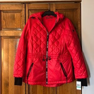 Michael Kors coat with black accents